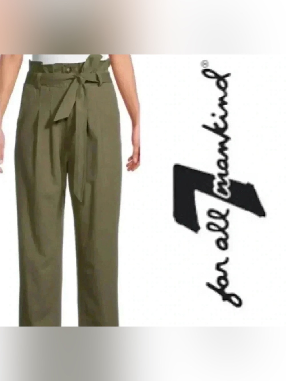 7 for all Mankind Paperbag khaki pants size M.